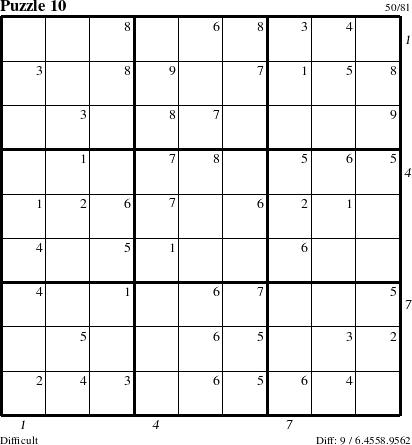 Step-by-Step Instructions for Puzzle 10 with all 9 steps marked