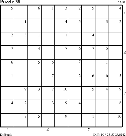 Step-by-Step Instructions for Puzzle 38 with all 10 steps marked