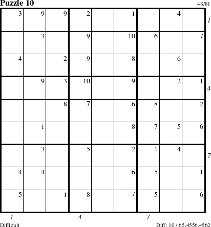 Step-by-Step Instructions for Puzzle 10 with all 10 steps marked