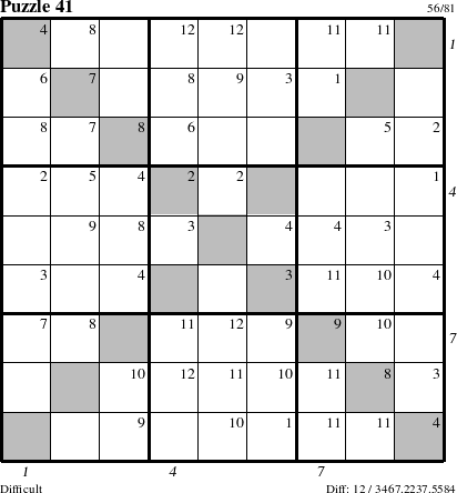 Step-by-Step Instructions for Puzzle 41 with all 12 steps marked