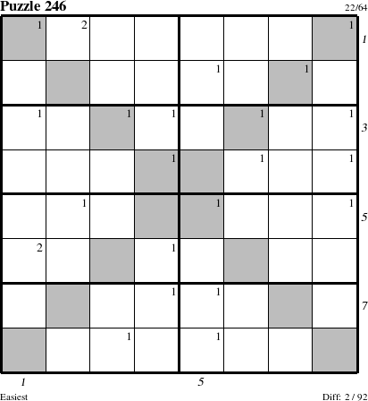 Step-by-Step Instructions for Puzzle 246 with all 2 steps marked