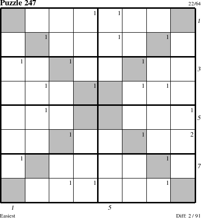 Step-by-Step Instructions for Puzzle 247 with all 2 steps marked