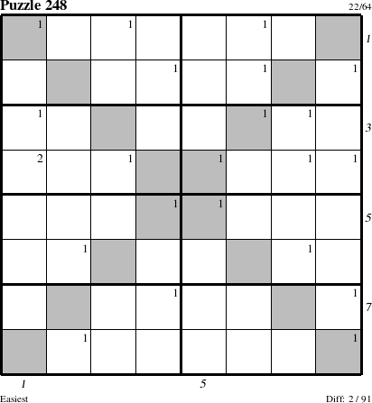 Step-by-Step Instructions for Puzzle 248 with all 2 steps marked