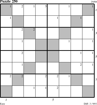 Step-by-Step Instructions for Puzzle 250 with all 3 steps marked