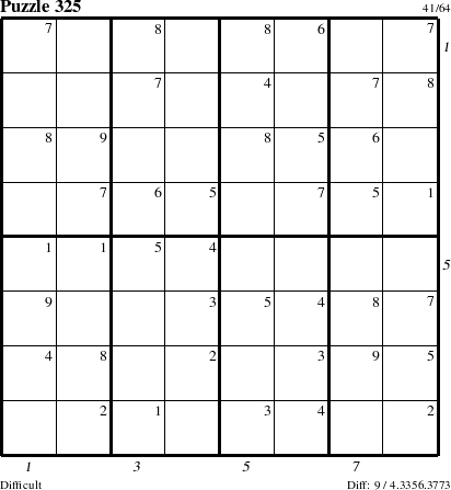 Step-by-Step Instructions for Puzzle 325 with all 9 steps marked