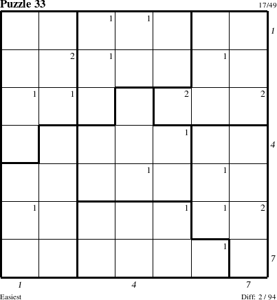 Step-by-Step Instructions for Puzzle 33 with all 2 steps marked