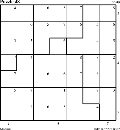 Step-by-Step Instructions for Puzzle 48 with all 8 steps marked