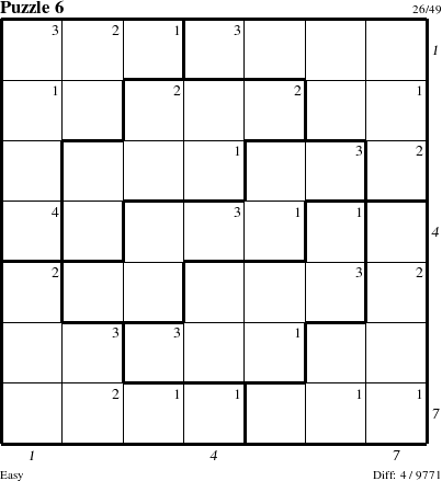 Step-by-Step Instructions for Puzzle 6 with all 4 steps marked