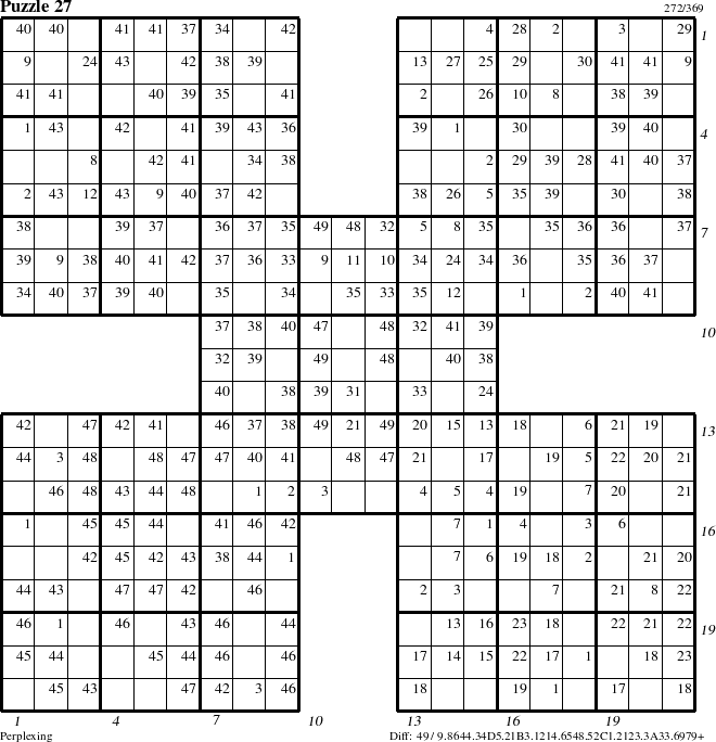 Step-by-Step Instructions for Puzzle 27 with all 49 steps marked