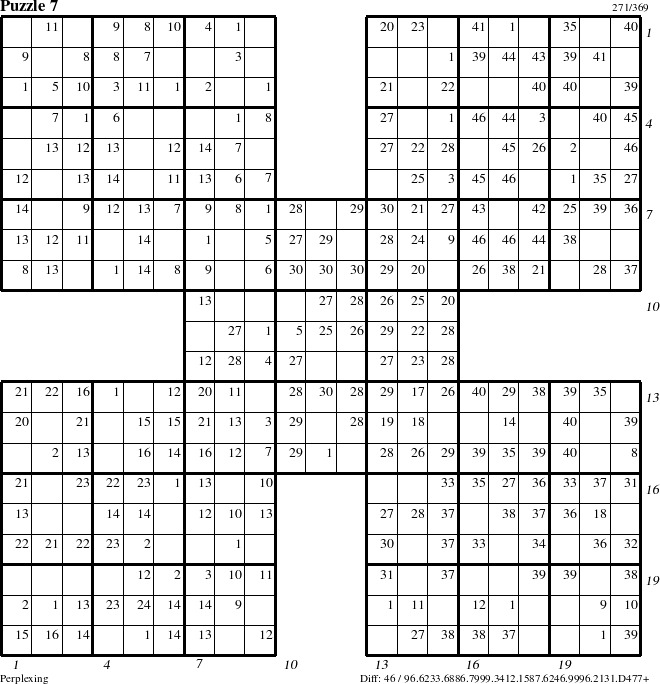 Step-by-Step Instructions for Puzzle 7 with all 46 steps marked