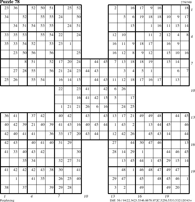 Step-by-Step Instructions for Puzzle 78 with all 56 steps marked