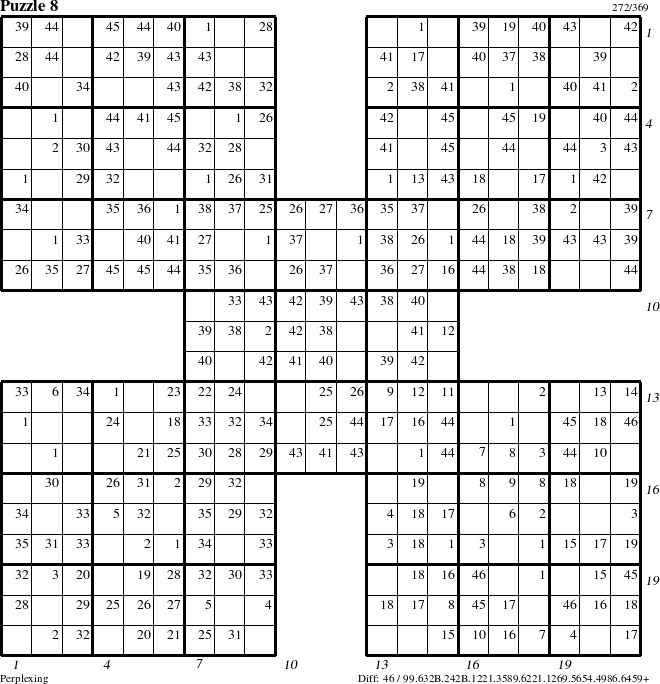 Step-by-Step Instructions for Puzzle 8 with all 46 steps marked