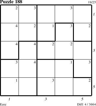 Step-by-Step Instructions for Puzzle 188 with all 4 steps marked