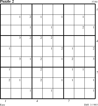 Step-by-Step Instructions for Puzzle 2 with all 3 steps marked