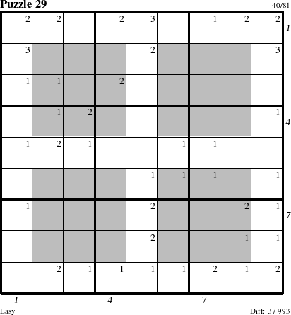 Step-by-Step Instructions for Puzzle 29 with all 3 steps marked