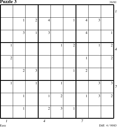 Step-by-Step Instructions for Puzzle 3 with all 4 steps marked