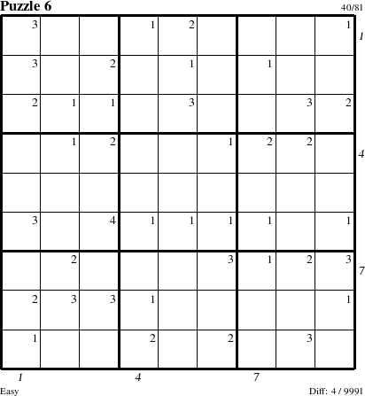 Step-by-Step Instructions for Puzzle 6 with all 4 steps marked