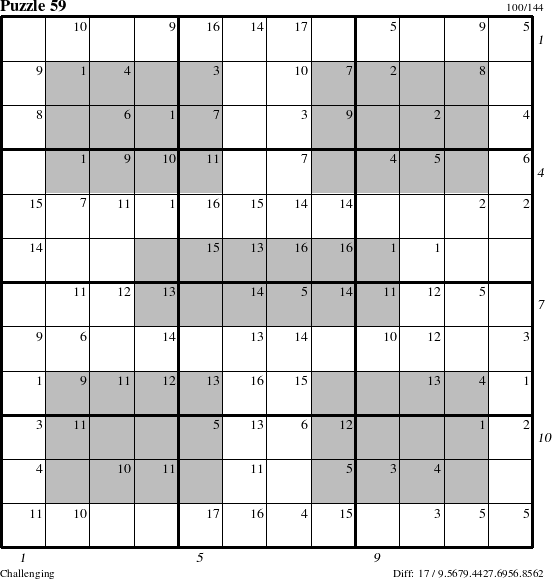 Step-by-Step Instructions for Puzzle 59 with all 17 steps marked