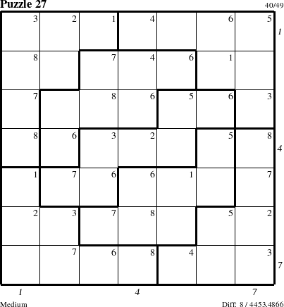 Step-by-Step Instructions for Puzzle 27 with all 8 steps marked