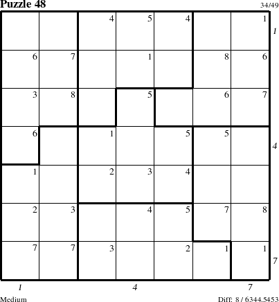 Step-by-Step Instructions for Puzzle 48 with all 8 steps marked