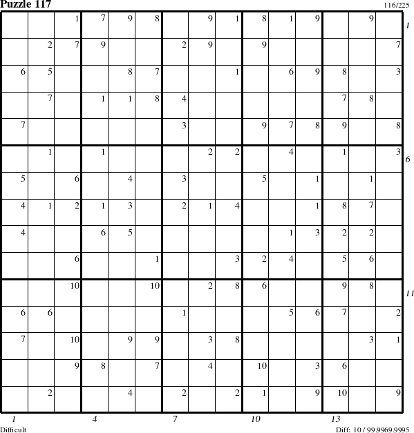 Step-by-Step Instructions for Puzzle 117 with all 10 steps marked