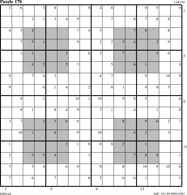 Step-by-Step Instructions for Puzzle 178 with all 10 steps marked