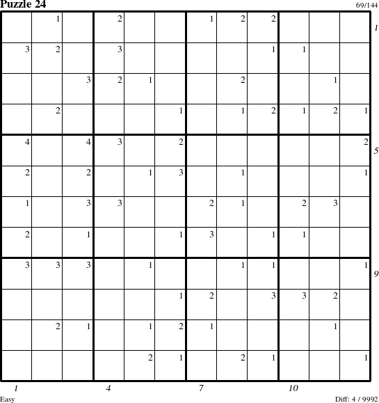 Step-by-Step Instructions for Puzzle 24 with all 4 steps marked