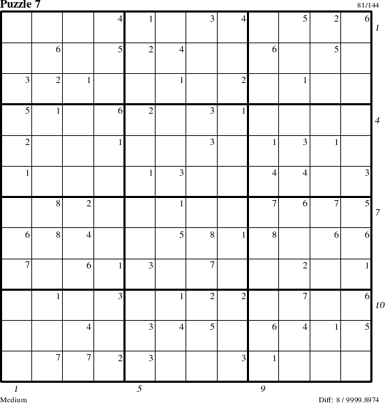 Step-by-Step Instructions for Puzzle 7 with all 8 steps marked