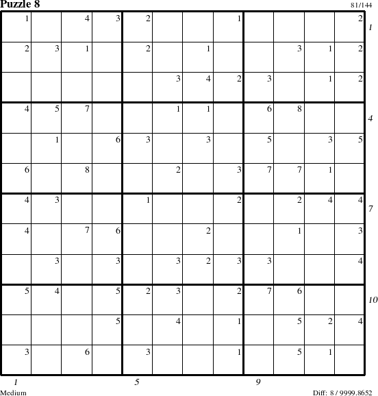 Step-by-Step Instructions for Puzzle 8 with all 8 steps marked