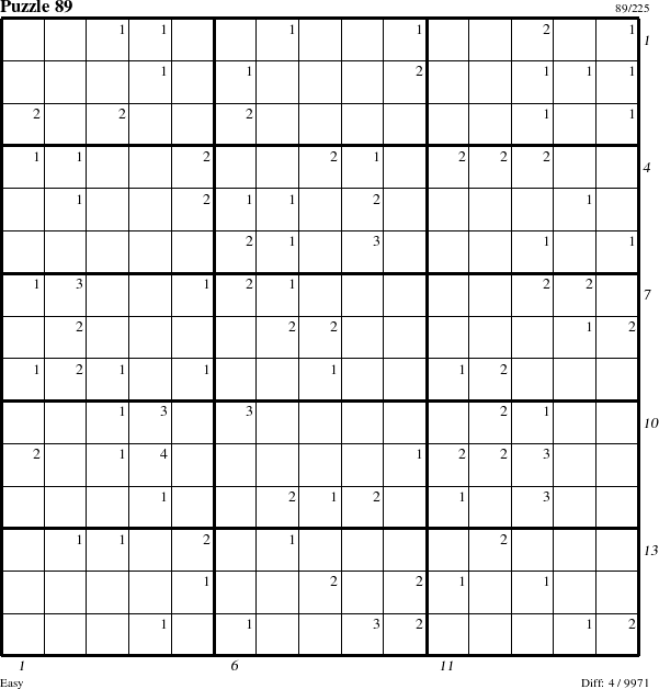 Step-by-Step Instructions for Puzzle 89 with all 4 steps marked