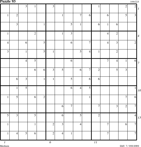 Step-by-Step Instructions for Puzzle 93 with all 7 steps marked