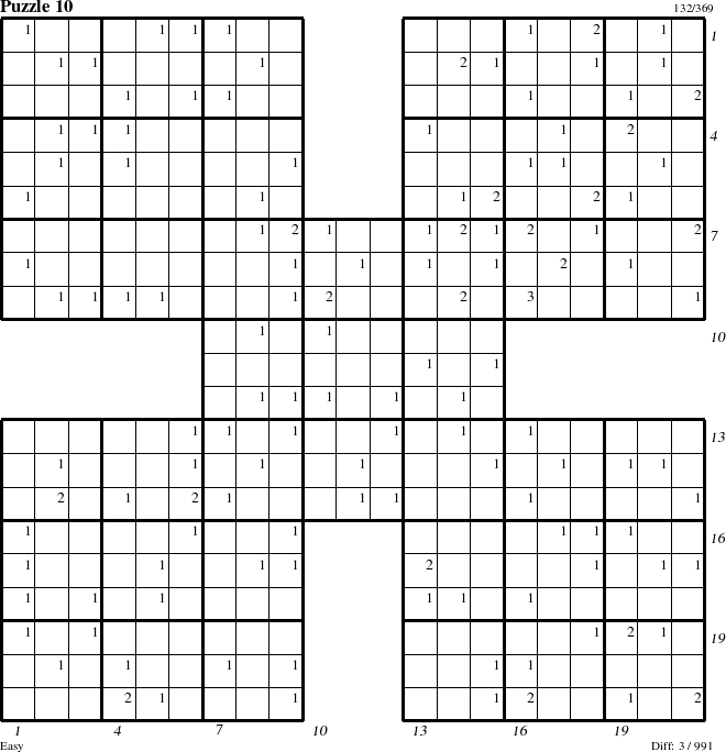 Step-by-Step Instructions for Puzzle 10 with all 3 steps marked