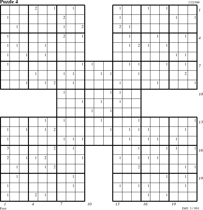 Step-by-Step Instructions for Puzzle 4 with all 3 steps marked