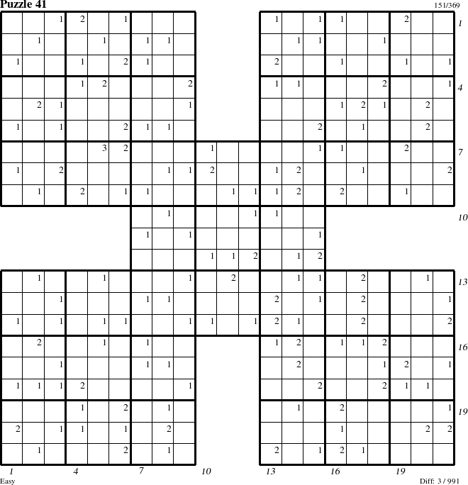 Step-by-Step Instructions for Puzzle 41 with all 3 steps marked