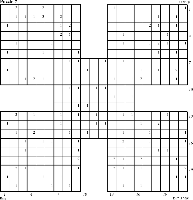 Step-by-Step Instructions for Puzzle 7 with all 3 steps marked