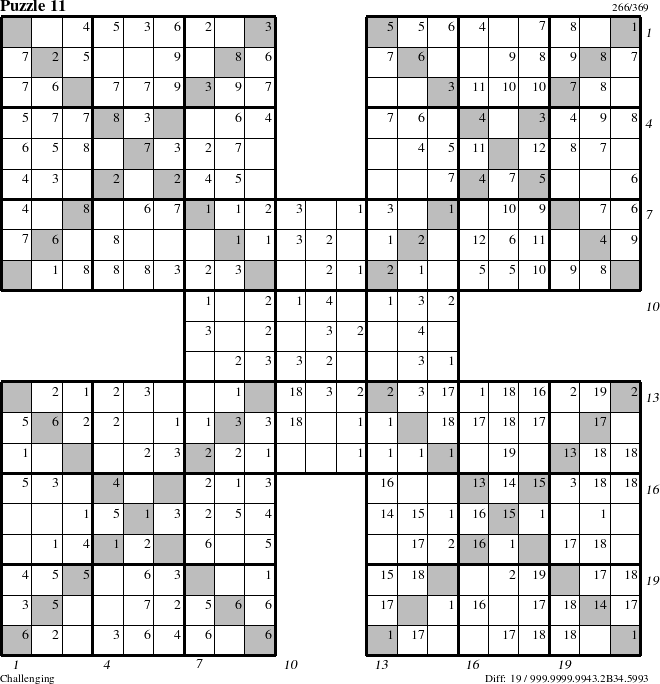 Step-by-Step Instructions for Puzzle 11 with all 19 steps marked