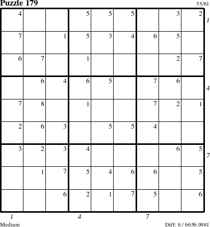 Step-by-Step Instructions for Puzzle 179 with all 8 steps marked