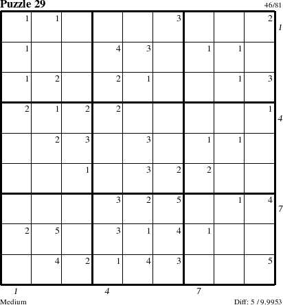 Step-by-Step Instructions for Puzzle 29 with all 5 steps marked