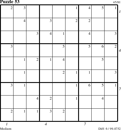 Step-by-Step Instructions for Puzzle 53 with all 6 steps marked