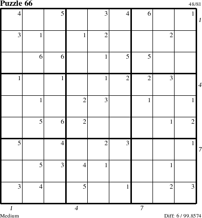 Step-by-Step Instructions for Puzzle 66 with all 6 steps marked