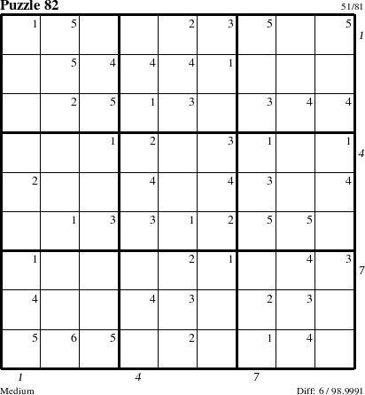 Step-by-Step Instructions for Puzzle 82 with all 6 steps marked