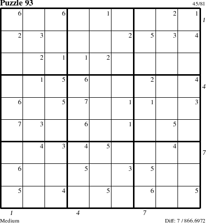 Step-by-Step Instructions for Puzzle 93 with all 7 steps marked