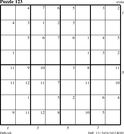 Step-by-Step Instructions for Puzzle 123 with all 12 steps marked