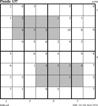 Step-by-Step Instructions for Puzzle 137 with all 10 steps marked