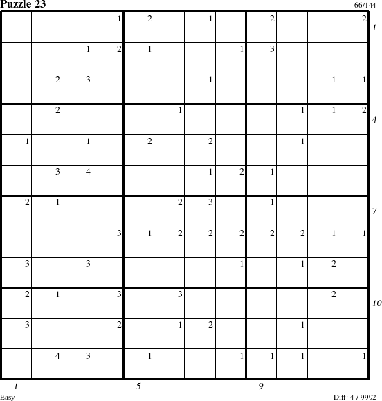 Step-by-Step Instructions for Puzzle 23 with all 4 steps marked