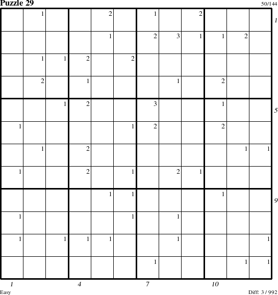 Step-by-Step Instructions for Puzzle 29 with all 3 steps marked