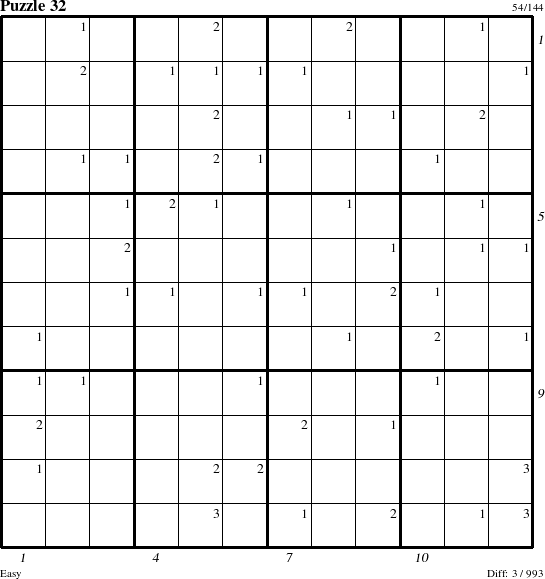 Step-by-Step Instructions for Puzzle 32 with all 3 steps marked