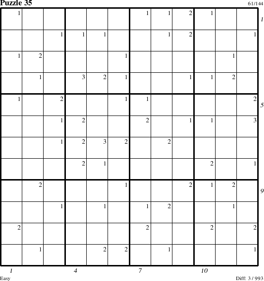 Step-by-Step Instructions for Puzzle 35 with all 3 steps marked