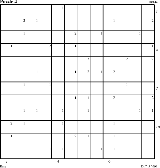 Step-by-Step Instructions for Puzzle 4 with all 3 steps marked