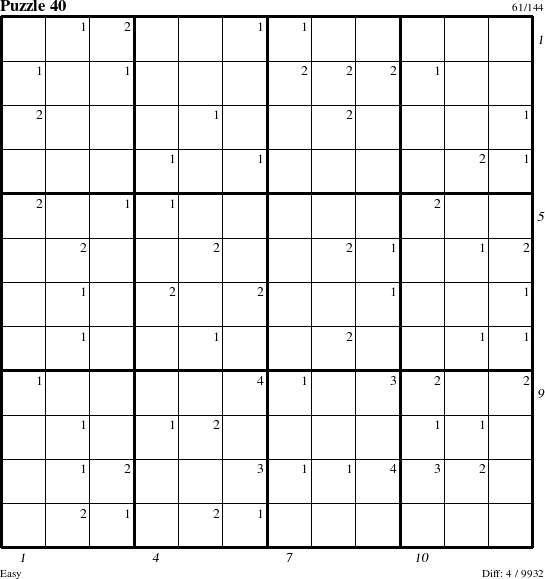 Step-by-Step Instructions for Puzzle 40 with all 4 steps marked